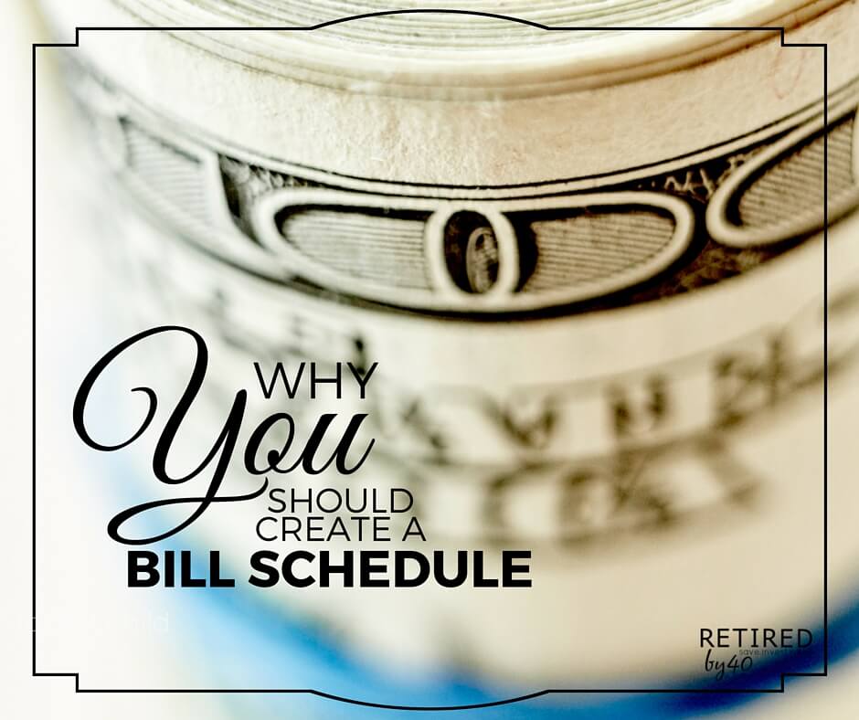 Why You Should Create a Bill Schedule - Living on Fifty Why You Should Create a Bill Schedule - Living on Fifty