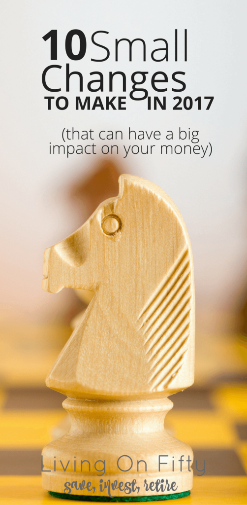Don't underestimate the power of small financial changes They have the power to leave a lasting impact. Here are my top 10 small financial changes to make for 2017